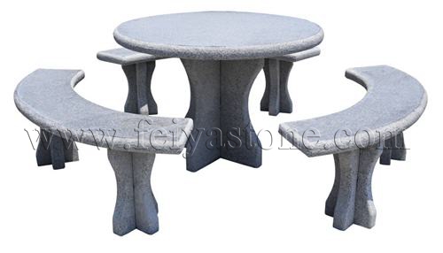 Granite Table and Benches