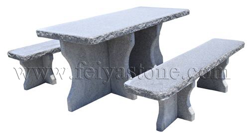 Granite Table and Benches