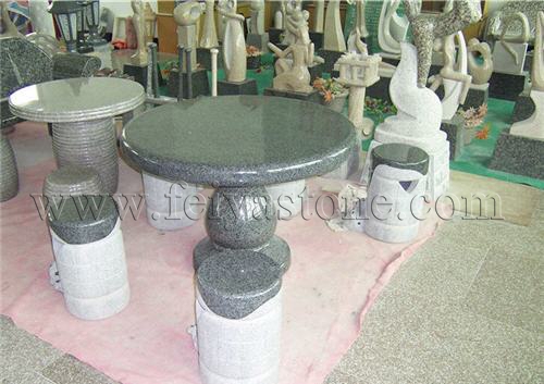 Granite Table and Benches