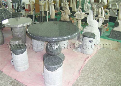 Granite Table and Benches