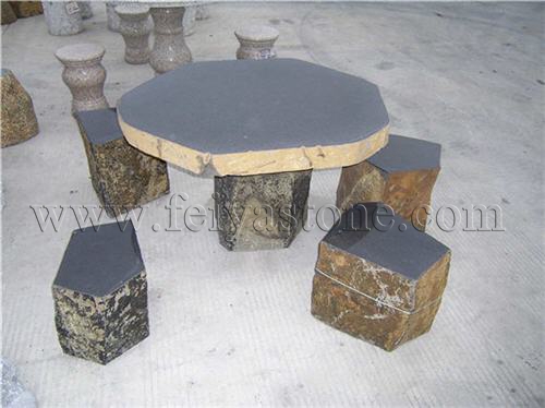 Granite Table and Benches