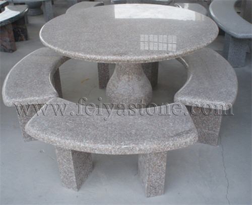 Granite Table and Benches