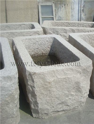 natural stone flowerpot