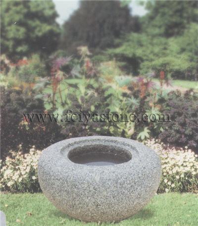 natural stone flowerpot