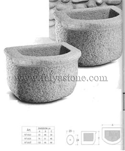 natural stone flowerpot