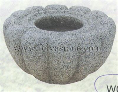 natural stone flowerpot