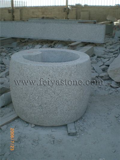 natural stone flowerpot