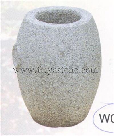 natural stone flowerpot