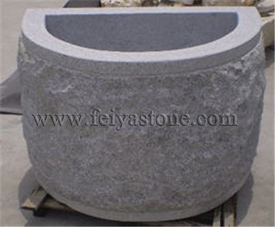 natural stone flowerpot