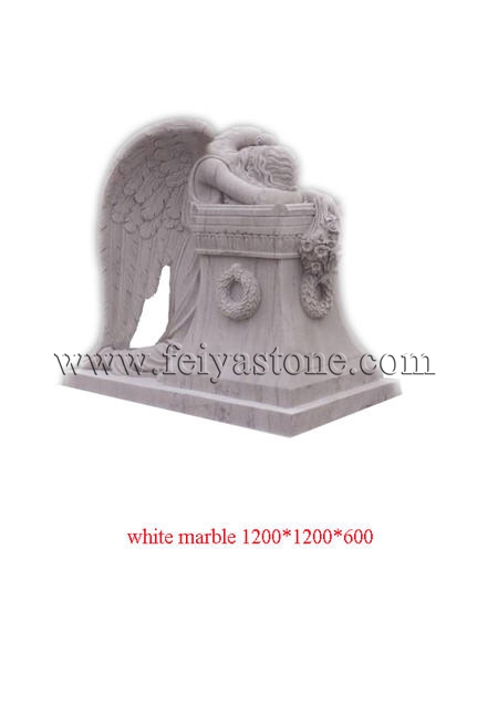 Granite angel carving monument stones