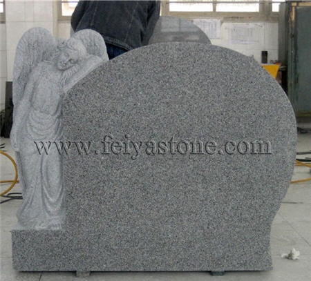 Granite angel carving monument stones