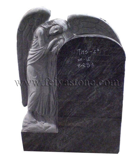 Granite angel carving monument stones