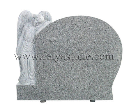 Granite angel carving monument stones