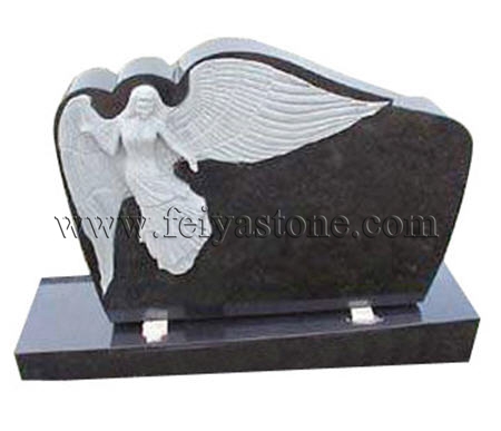 Granite angel carving monument stones