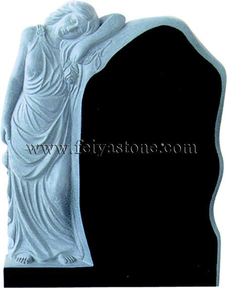 Granite angel carving monument stones